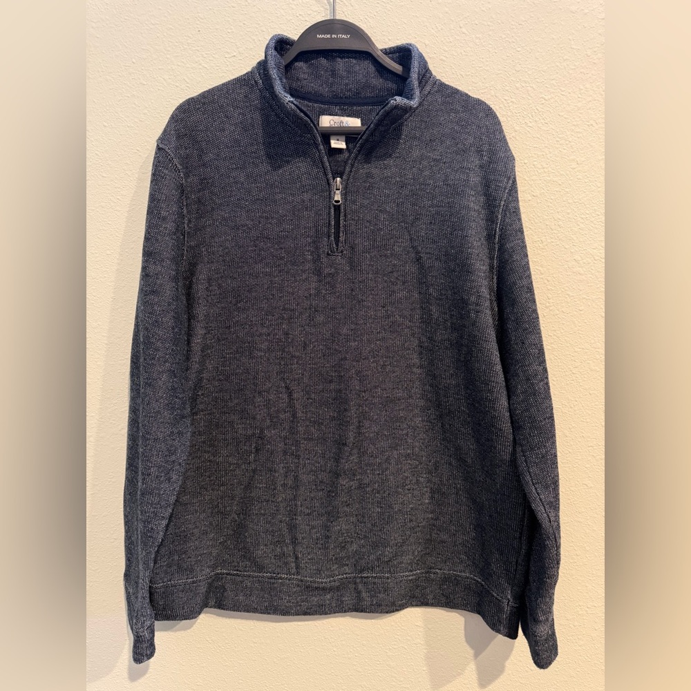 Croft & Barrow Men's Navy quarter zip
